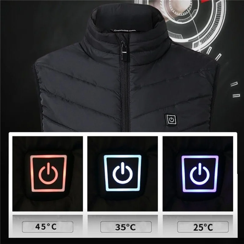 Winter heated Jacket Electric warm Heated Unisex coat Winter Warm Outdoor Ski jacket