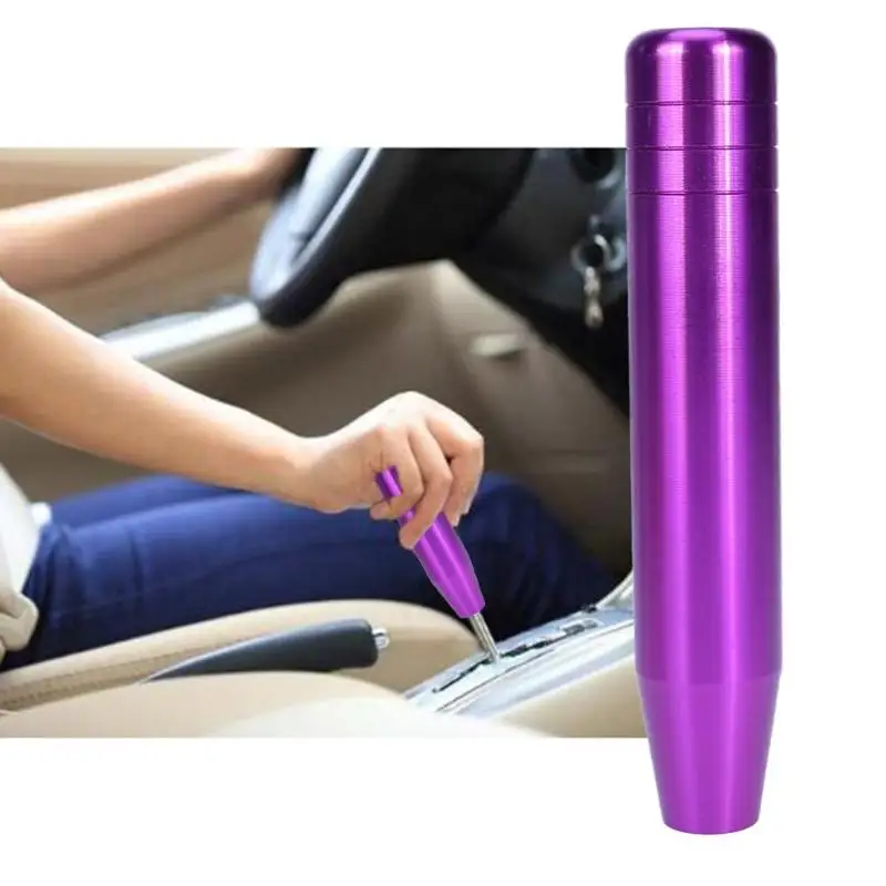 

Universal Car Aluminum Alloy Manual Gear Stick Shifter Lever Knob Suitable For Most Automotive SUV Manual Gearboxes 18cm*3.4cm