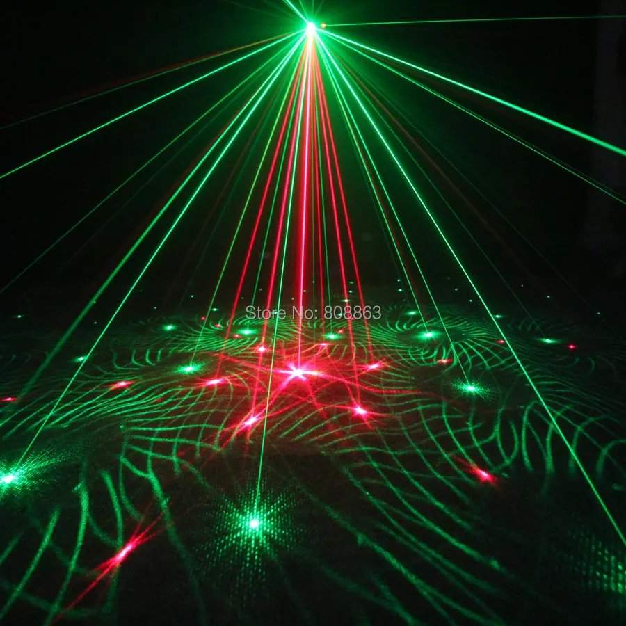 ESHINY البسيطة R & G 48 أنماط جهاز عرض ليزر الأزرق Led Gobo عن DJ الإضاءة ديسكو عيد الميلاد الرقص حزب ضوء المرحلة تظهر N75L48