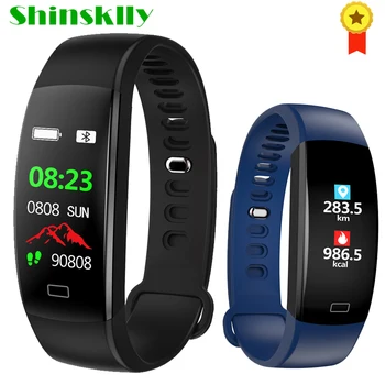 

Shinsklly Fitness Tracker Heart Rate Monitor Smartband Pedometer Smart Bracelet Waterproof Activity Tracker Watch Men Women
