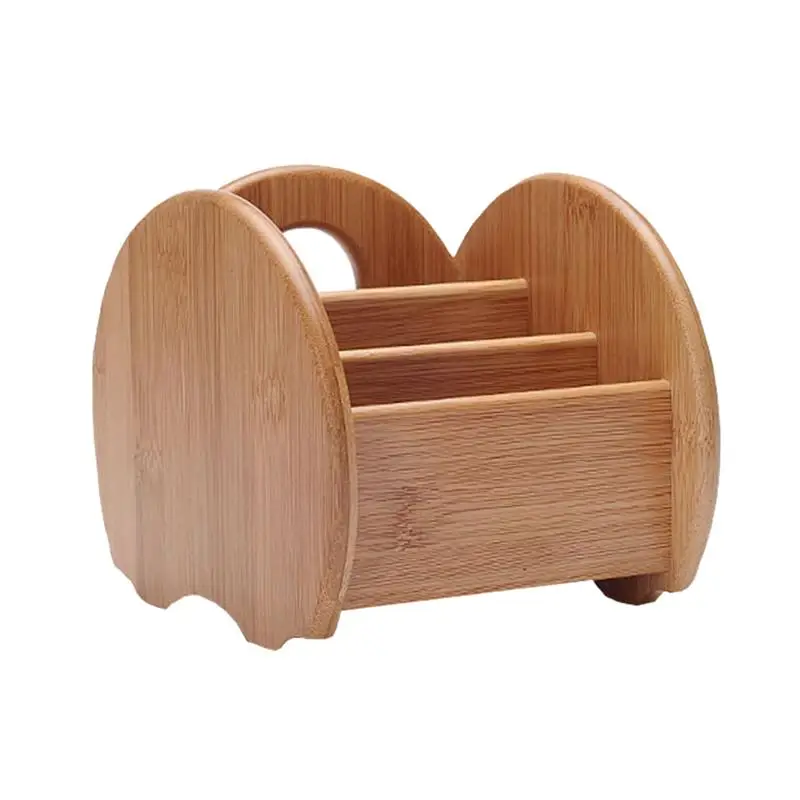 

1pc Desktop Storage Box Bamboo Multi-Function Remote Control Cosmetics Keys Organizer Holder Storage Box for Living Room