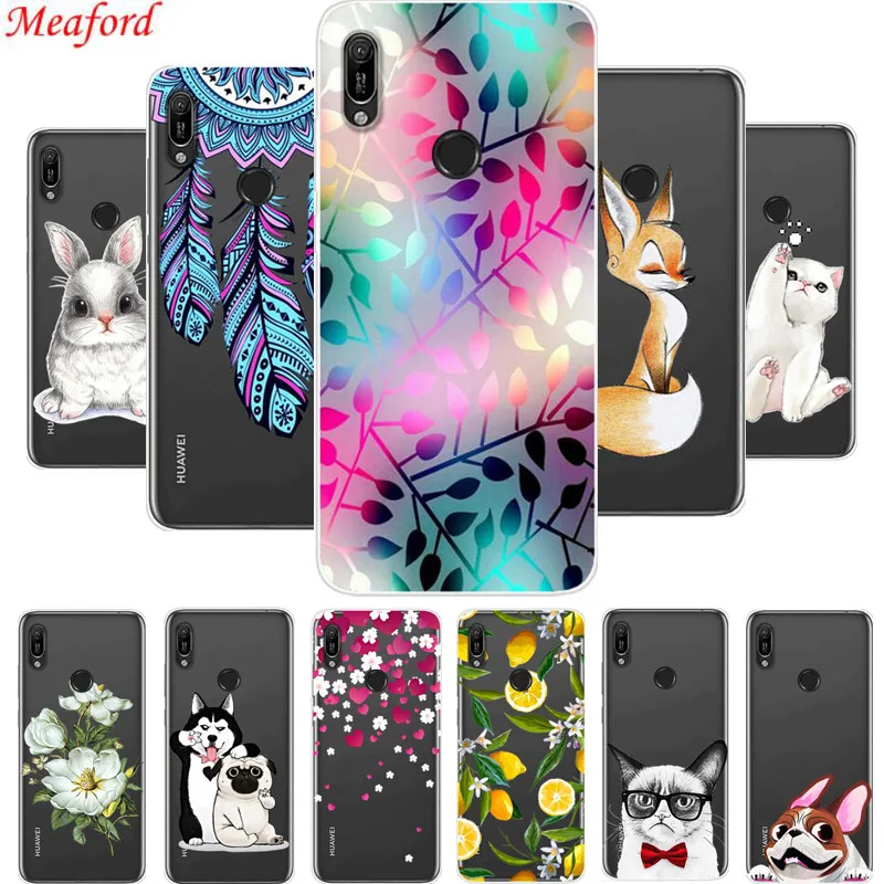 

6.09'' Funda For Huawei Y6 Pro 2019 Case Clear Soft TPU Case For Huawei Y6 Pro 2019 Case Silicone Cover Y6 Prime 2019 Coque Y 6