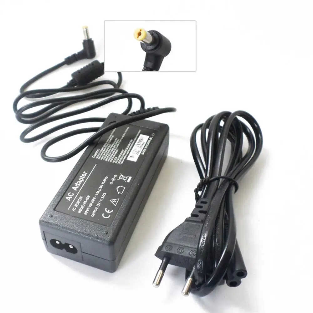 

19V 3.42A AC Adapter Power Supply Charger For Acer Aspire One 532h D150 NAV50 ZG5 For Aspire 3600 4520 5610 4920 5650 5535 5735