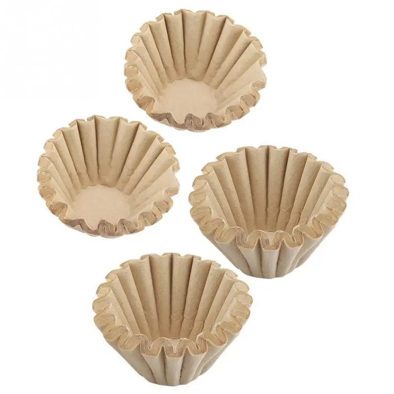 50pcs Disposable Wood Fiber Coffee Filters Cup Replacement coffee