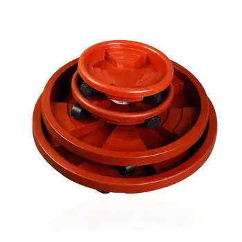 

NEW Plant Flower Pot Removable Tray With Roller Pulley Universal Wheel Wooden Bamboo Large Flower Pot Base Solid Wood 5 Sizes