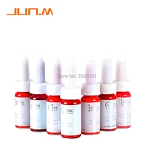 Высокое качество, профессиональные пигменты для перманентного макияжа бровей и губ, 10 мл/бутылка, косметические чернила для татуажа, натуральные перманентные цвета татуировки