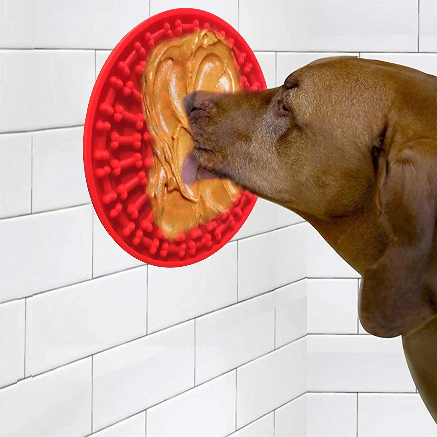 Dog Feeding Lick Mat Spread Peanut Butter For Bath Distraction Easy