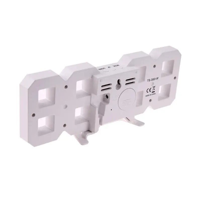 8 Shaped USB Digital Table Clocks LED Alarm Clock Time Display Creative Watches 24&12-Hour Display Alarm Snooze Home Decoration