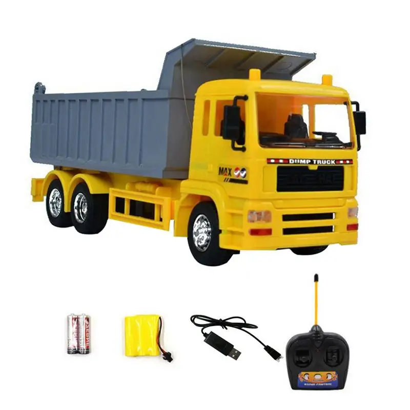 

1:20 Original Rc Truck Ready To Go Excavator Toy Remote Control Engineering Dump Truck Model Vehicle Toys