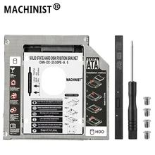 Алюминиевый Optibay 9,5 мм SATA 3,0 2nd HDD Caddy SSD чехол для CD-и dvd-дисков корпус caddy Sledding для ноутбука 13 «15» 17 «SuperDrive