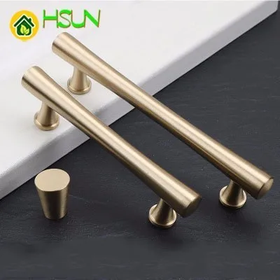 النحاس النقي مقبض دولاب خزانة مقبض الباب اليد الذهبي الكامل النحاس مقبض خزانة بوابة النحاس الصلبة مقبض
