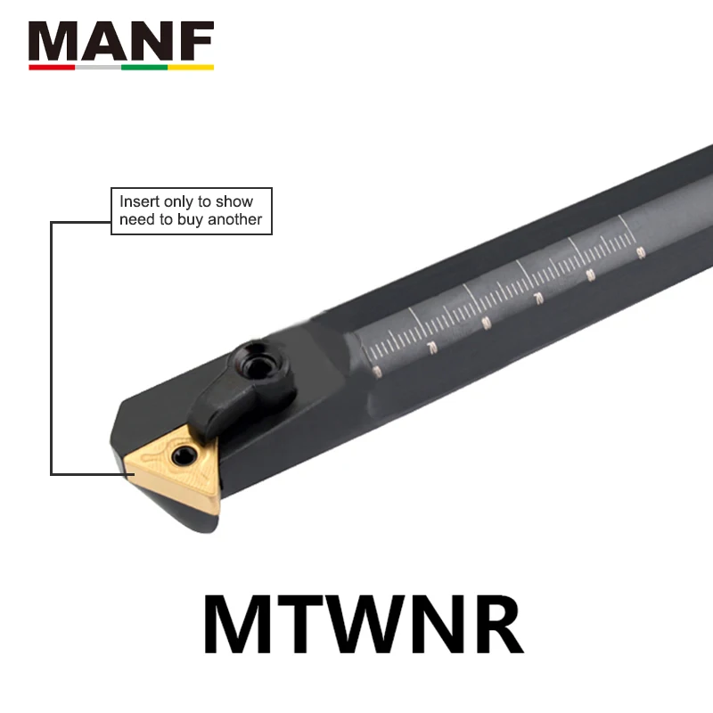 

MANF S25R-MTWNR16 Turning Tool Holder 20mm 25mm Turning Machine Toolholder Turning Tool Internal Carbide Insert Tool Holders