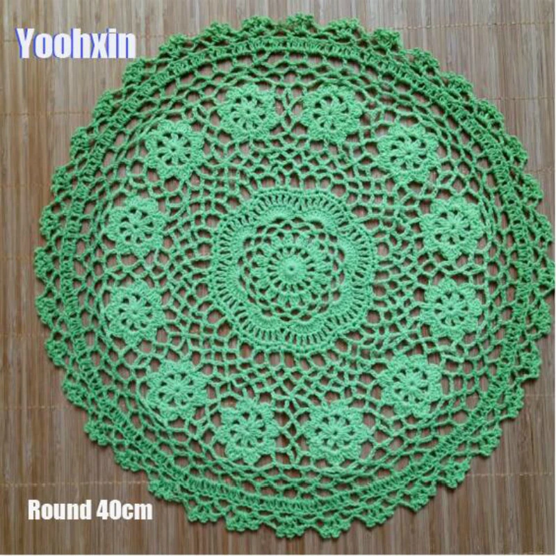 

Vintage Cotton Placemat Cup Lace Coaster Mug Kitchen Christmas Dining Table Place Mat Cloth Crochet Tea Coffee Doily Drink Pad