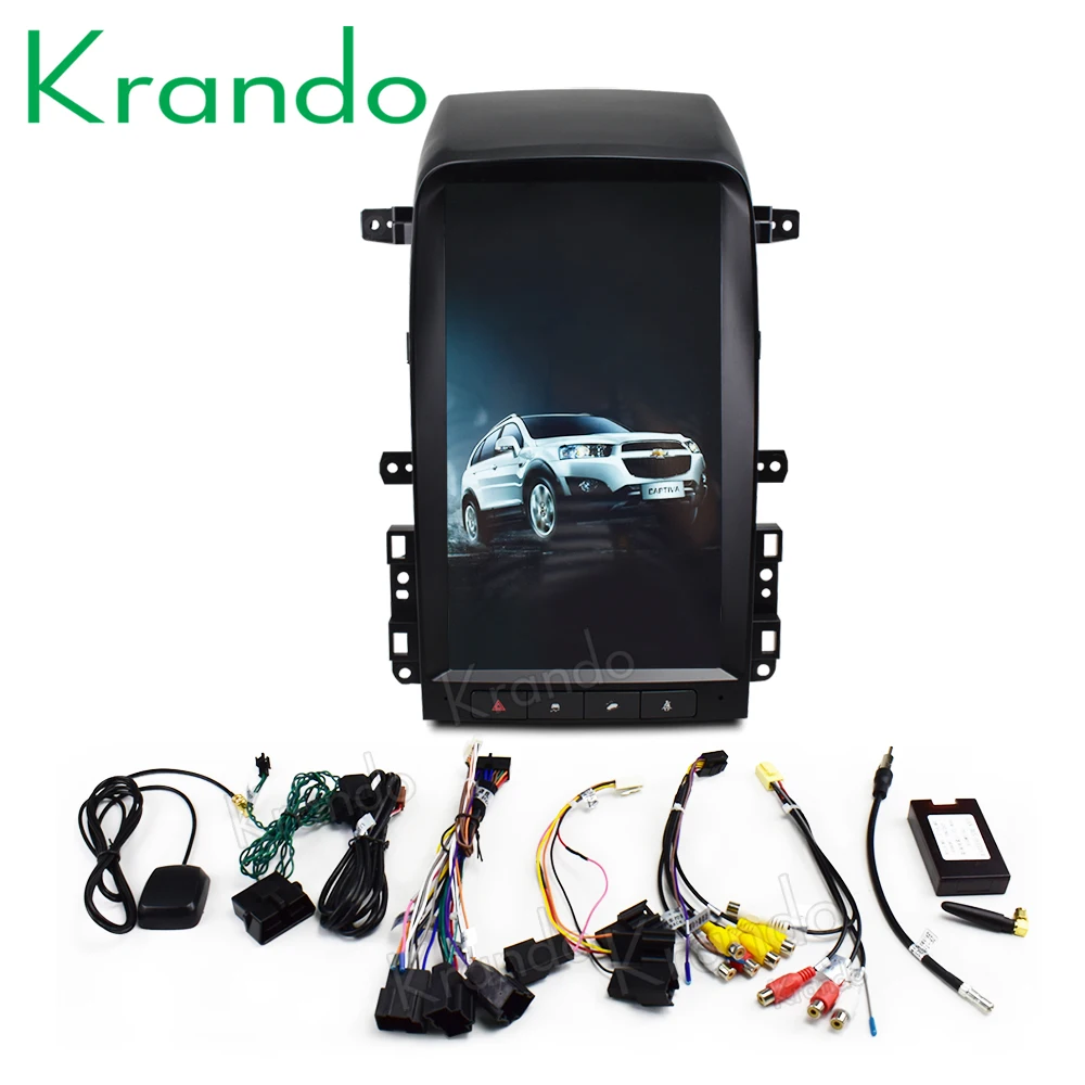 Krando Android 8,1 13," Tesla вертикальный экран автомобильный аудио плеер для Chevrolet Captiva 2005-2012 мультимедийная развлекательная система