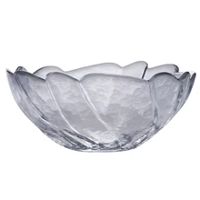 1 шт. стеклянная чаша прозрачная Бессвинцовая Волнистая Полоса для хранения фруктов маленькая миска для риса Конфетница для кухни дома ресторана