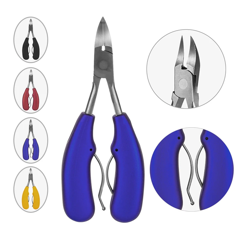 

Meisha 1pcs Cuticle Nail Nipper Stainless Steel 4 Colors Tweezer Clipper Dead Skin Remover Scissor Plier Nail Art Tool HE0002