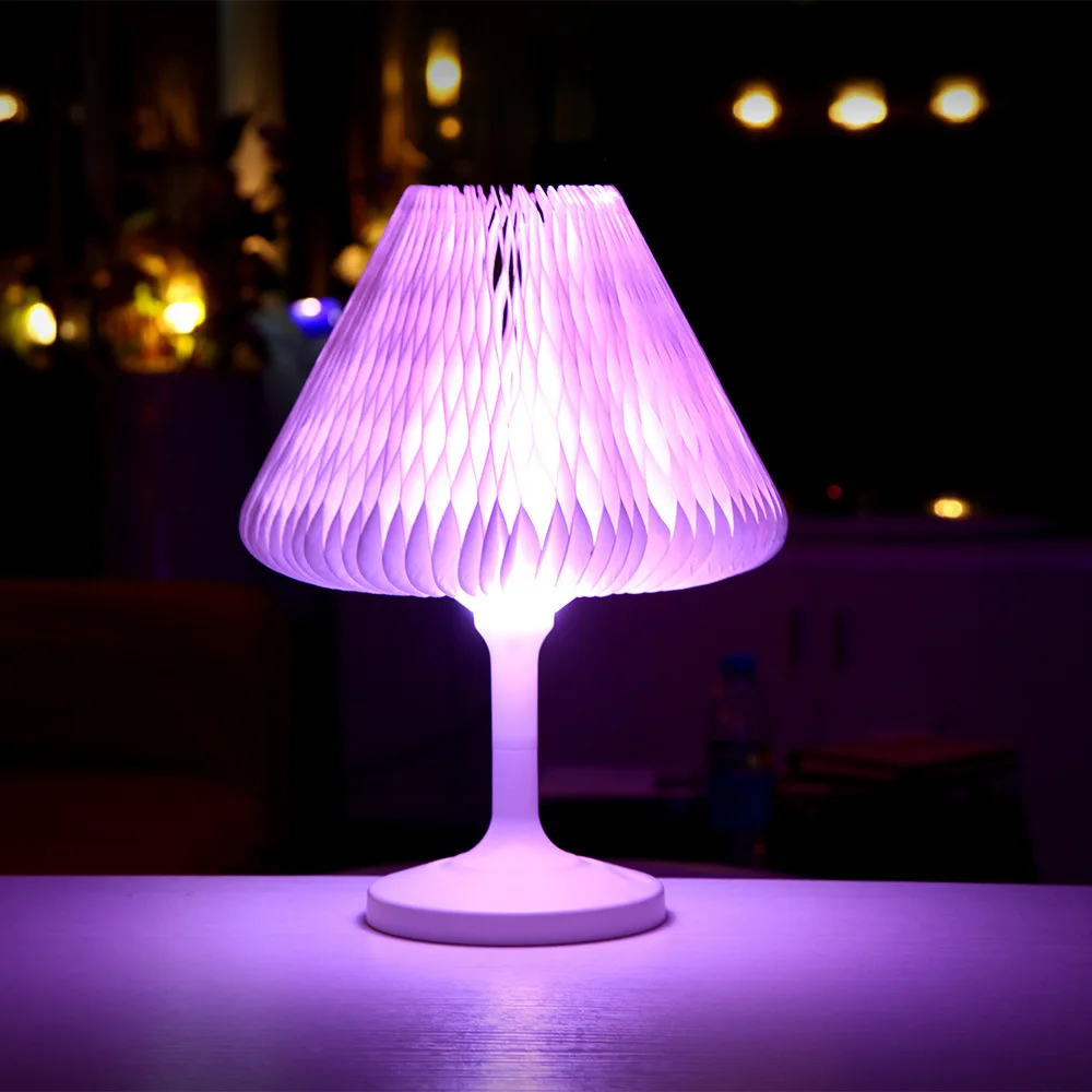 Popular LED USB Rechargeable Night Light Colorful Touch Switch Table Lamp For Home Bedroom