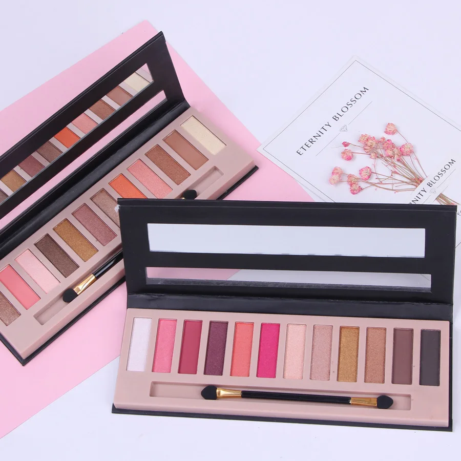 

Trend Net Red Eye Shadow Tray 12 Color Colorful Makeup Pallete