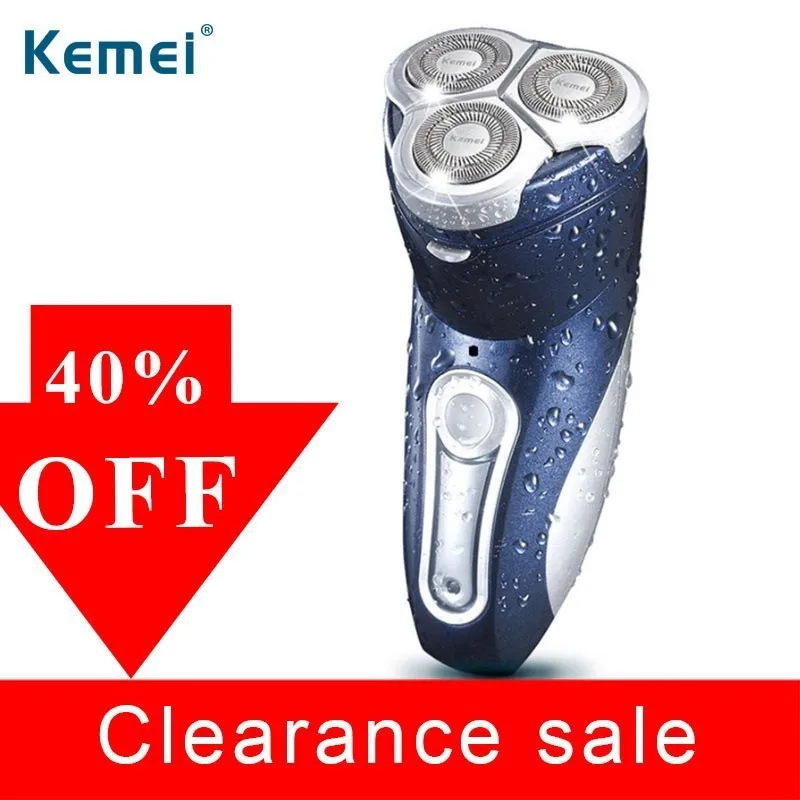 Kemei Km-6078 аккумуляторная бритва Мужская бритва водостойкая моющаяся бритва бритвенная Бритва Уход за лицом 3d плавающие волосы борода