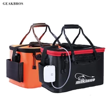 40 см/50 см, сумка для рыбалки, для улицы, складная, EVA, рыболовное ведро, чехол, коробка для живой рыбы, переносная, для кемпинга, пешего туризма, ведро для воды с ручкой