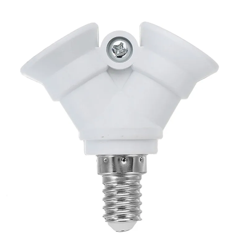 

ARILUX AC100-230V E14 To 2 E14 Bulb Lamp Base Holder Converter Socket Adapter Splitter Converter Socket for Home Light