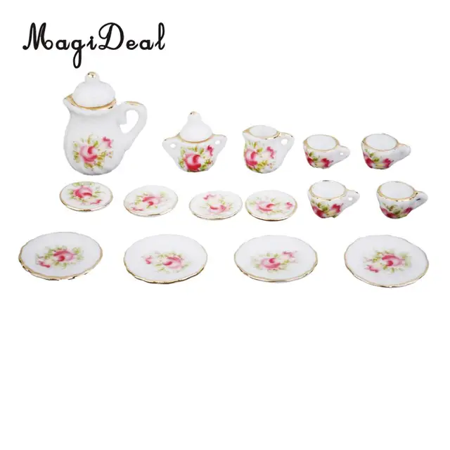 Best Offers 1/12 Dollhouse Miniature Dining Room Tableware Ceramic China Tea Set Dish Cup Plate Decoration Kids Children Pretend Play Toys Best Offers 1/12 Dollhouse Miniature Dining Room Tableware Ceramic China Tea Set Dish Cup Plate Decoration Kids Children Pretend Play Toys