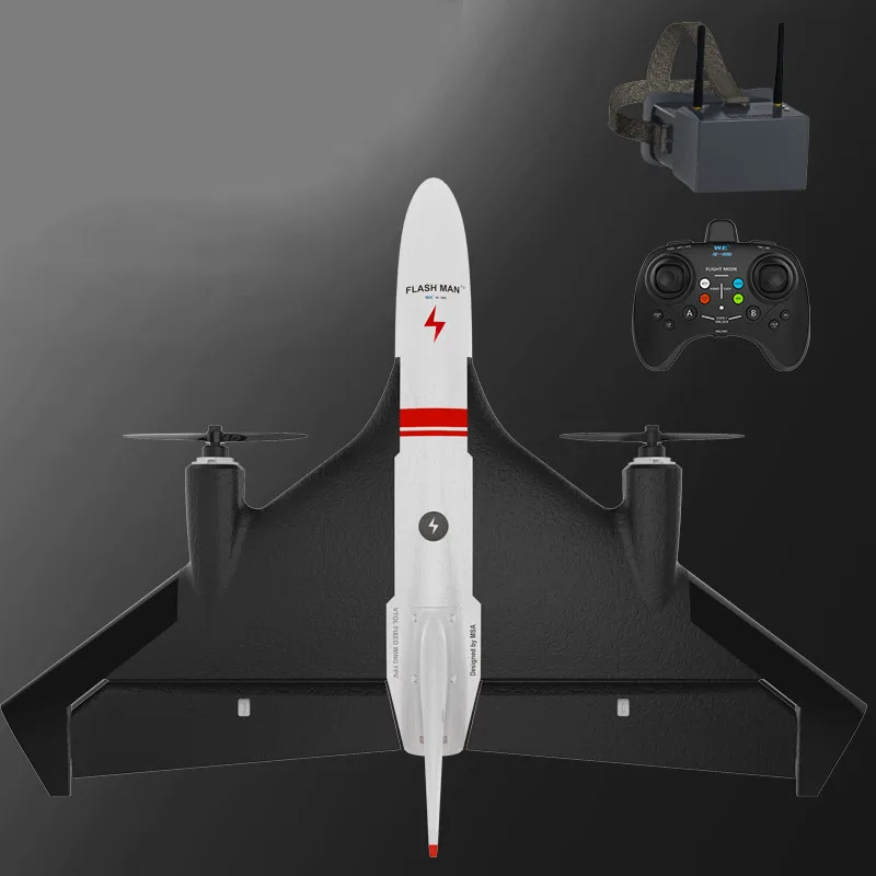 Flashman T-5 595 мм размах крыльев FPV VTOL вертикальный взлет и посадка RC самолет