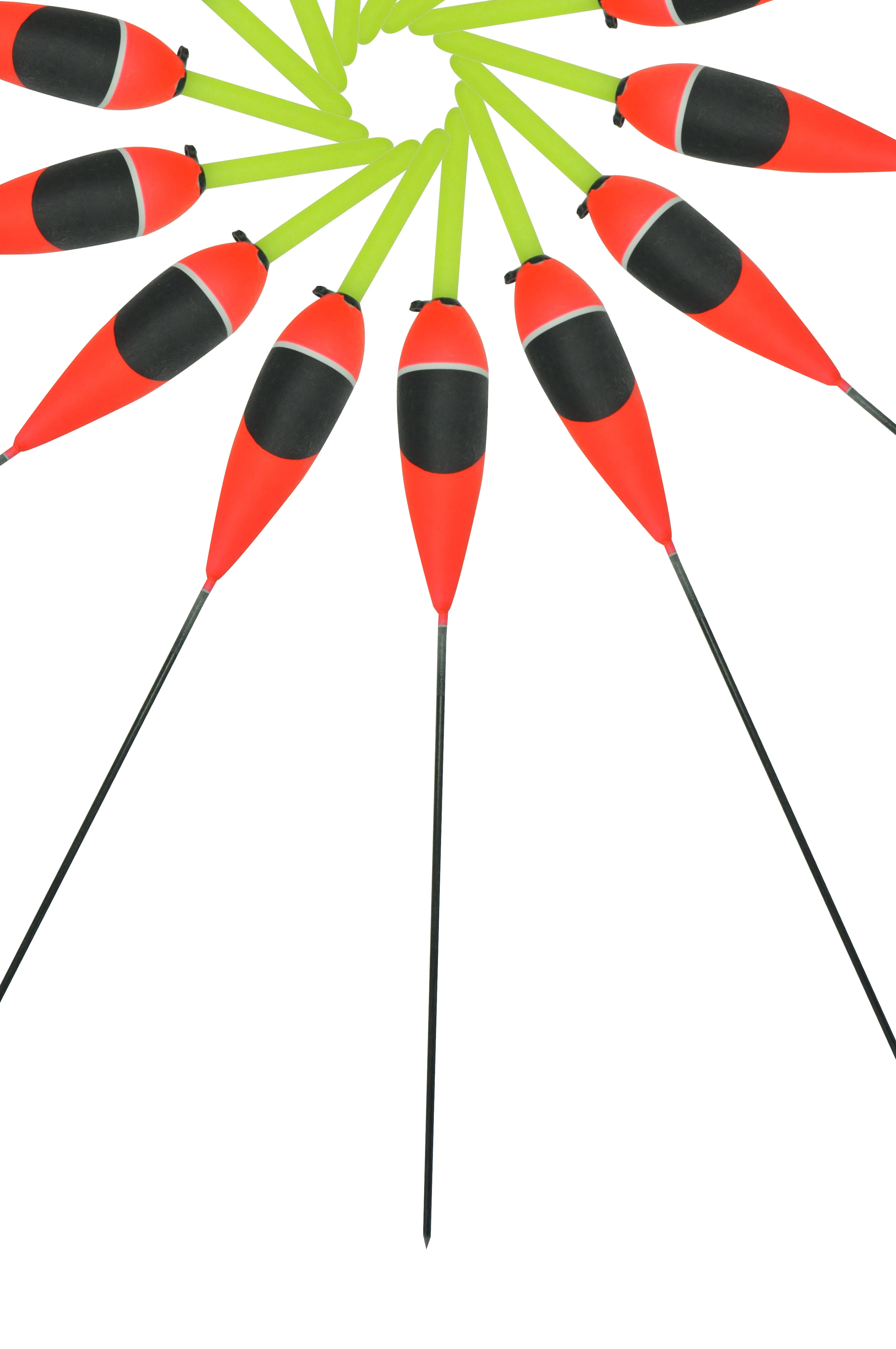 

OLOEY 10PCS/Lot red Color Ice Fishing Float Bobber Set Buoy Boia Floats For Carp Fishing Tackle Accessories