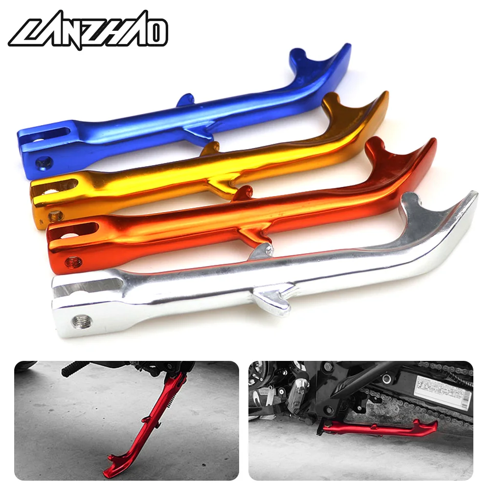 

Aluminum Motorcycle Kickstand Parking Side Stand Orange Blue Gold Silver Universal for Honda Kawasaki Yamaha Ducati Aprilia KTM