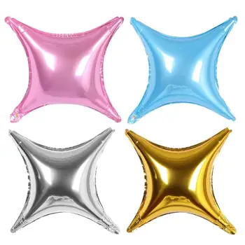 

Inflatable Air Balloons for Birthday Wedding Party Supplies Reusable Christmas Festival Balloon Toys Star Hamburger Pattern Foil