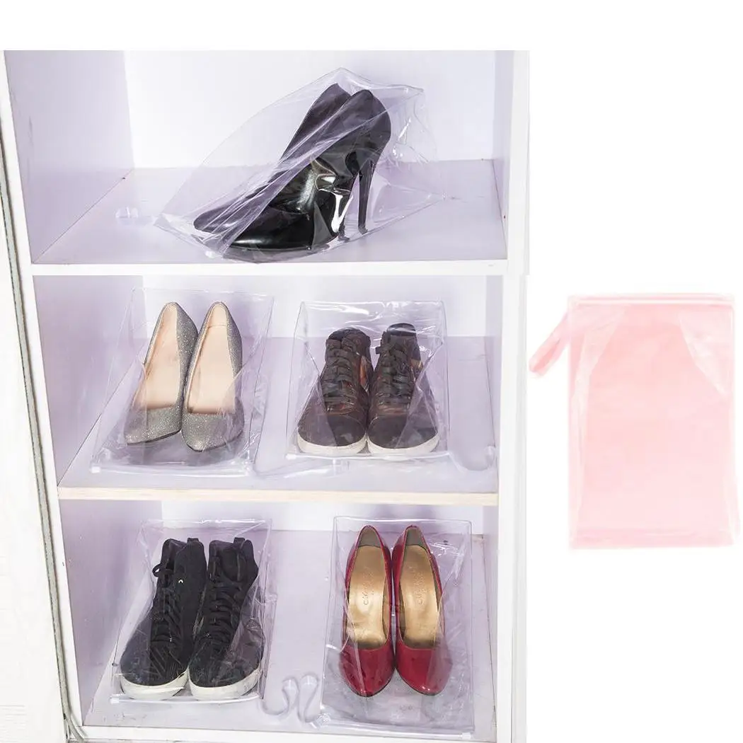 

5 Pcs/Set PVC Transparent Shoe Storage Bags Bag Home Shoe 218g Covers
