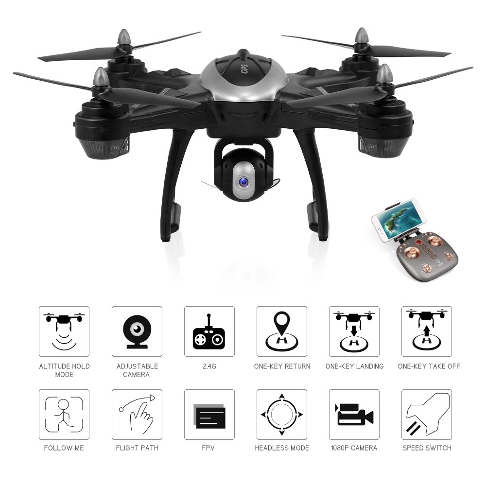 

LH-X38G GPS Drone with 4K Camera WiFi FPV Drone Auto Following Altitude Hold RC Quadcopter