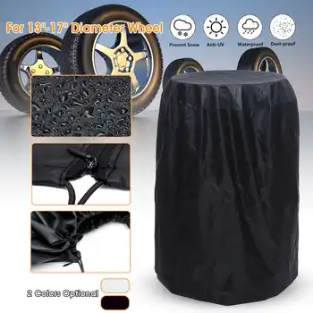 

13-17" Diameter Car Tire Cover Spare Wheel Covers Protection with Storage Bag for RV Trailer Truck Waterproof