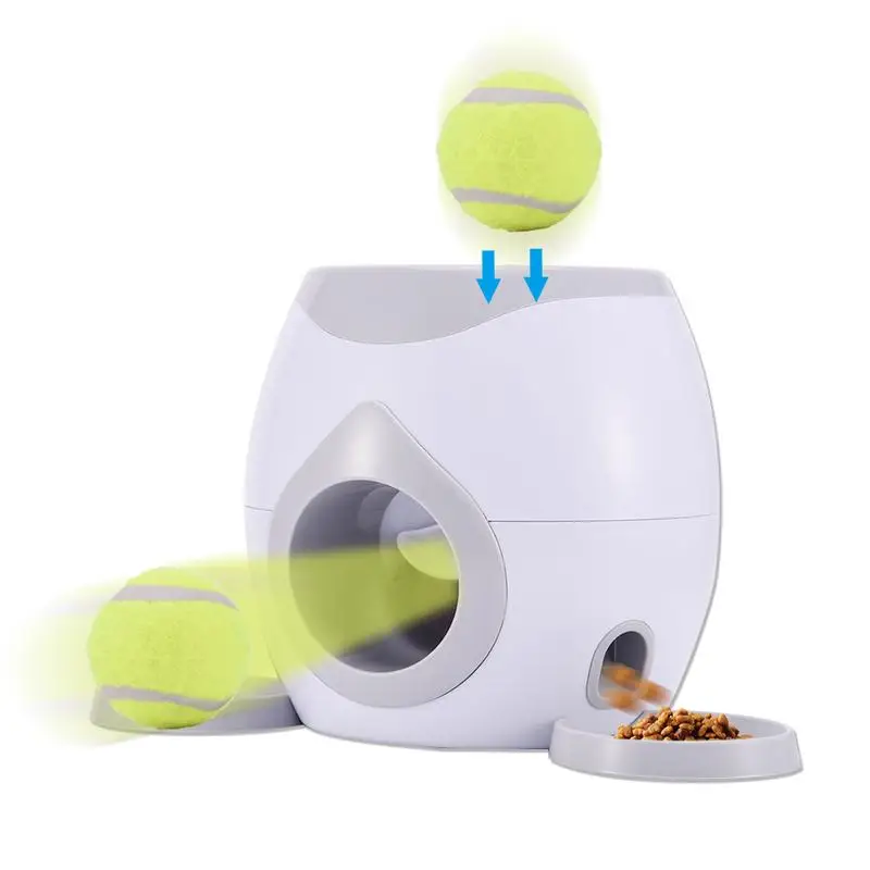 

Pet Launcher Training Toy Dog Tennis Food Reward Machine Pet Thrower Interactive Treatment Slow Feeder No Electricity Required