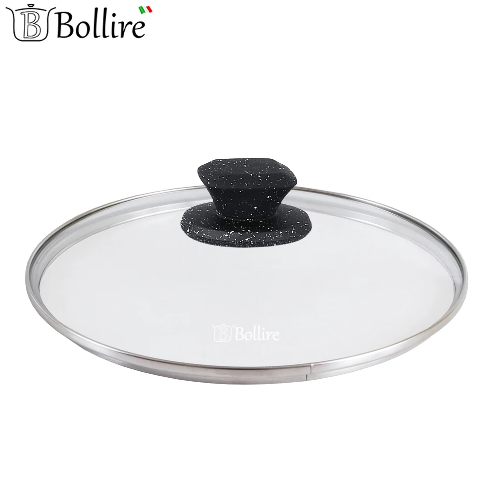 Cookware Parts BOLLIRE BR-1024 cover for frying pan covers glass