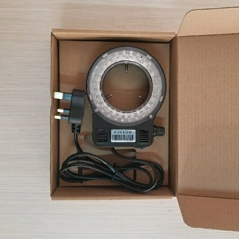 Laser Welding Machine Special LED Ring Light Source 56 LED Adjustable White Blue LED Illumination for Microscope Diameter 64 mm