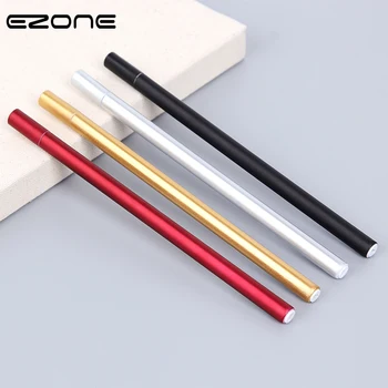 

EZONE Metallic Gel Pen High-end Quick-drying Business Roller Pen Black/Red Ink 0.5mm Cartridge Korean Stationery Office Supply
