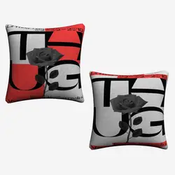 Lil Peep Thug Typeface логотип Декоративная льняная наволочка для дивана стула 45x45 см Подушка Наволочка домашний декор Almofada