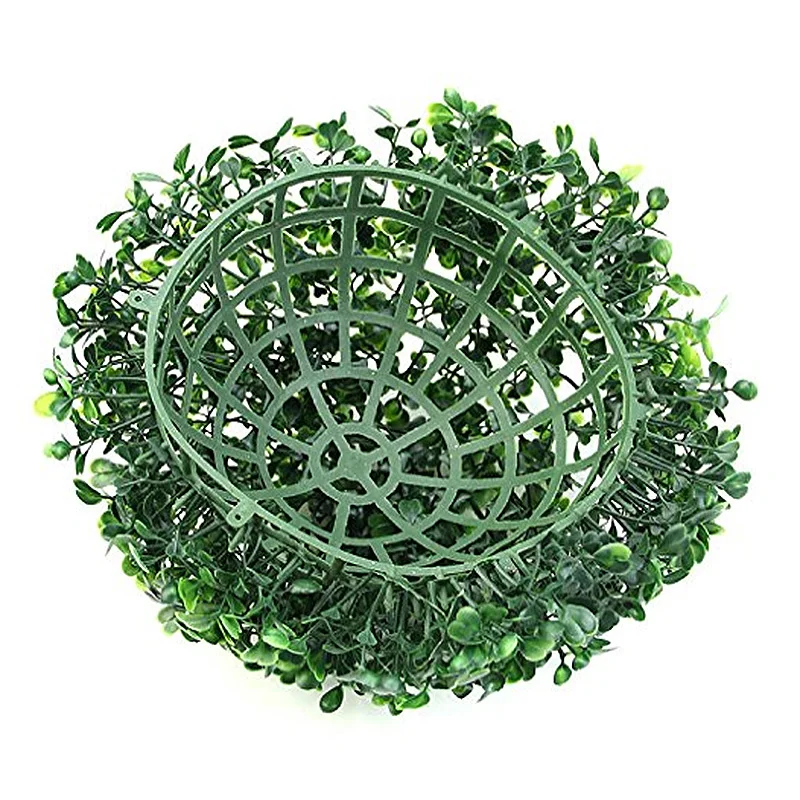 Artificial Plastic Milano Simulation Grass leaf green glass Lantern Ball party home decorative plant 2 piece set 12 | Дом и сад