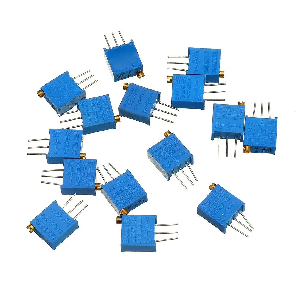 LEORY 65Pcs 100R-1M 3296 Potentiometer Package 3296W Adjustable Resistor | Электроника