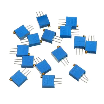 

LEORY 65Pcs 100R-1M 3296 Potentiometer Package 3296W Potentiometer Adjustable Resistor