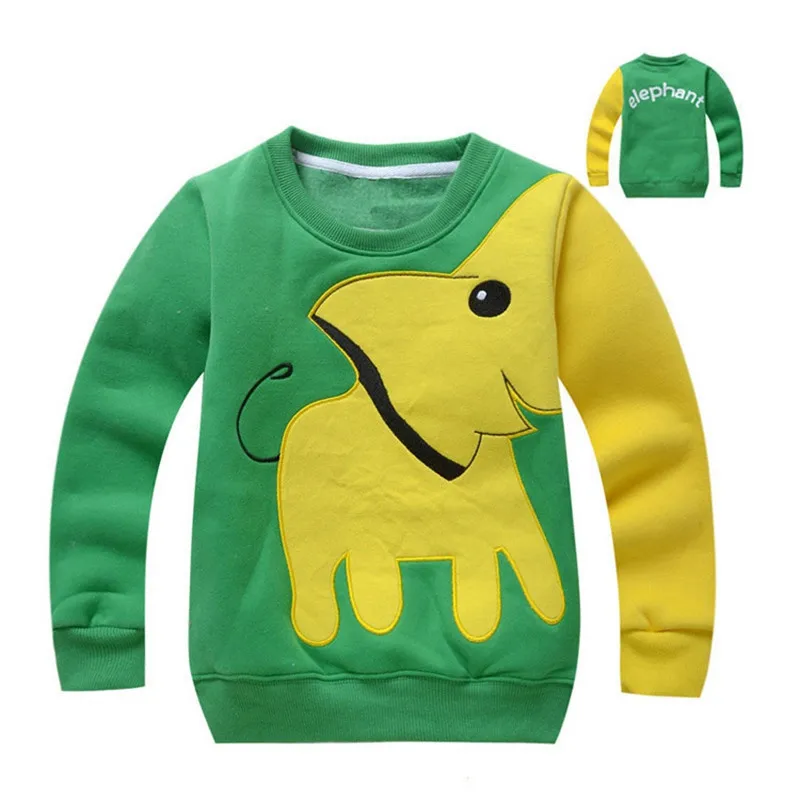 

Baby Girls Boys Clothes Elephant Cartoon Long Sleeve Blouse Tops Sweater Shirt Children's Sweater Hoodies For Children