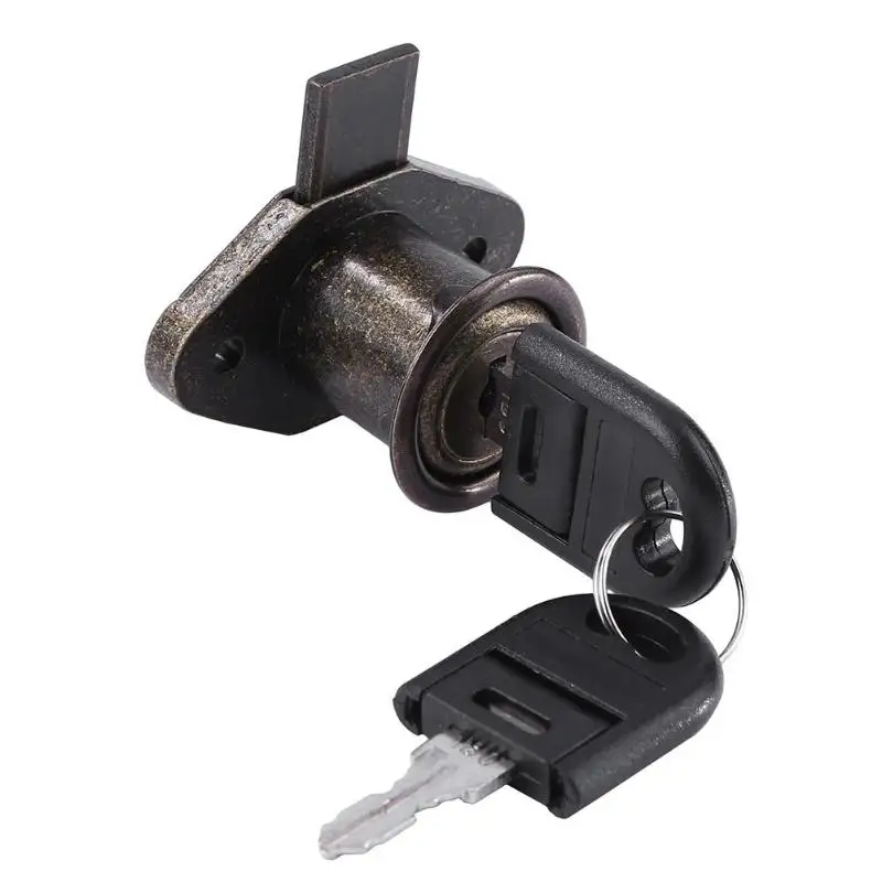 Durable Drawer Lock Anti Rust Zinc Alloy Locker Office Desk Safety Lock