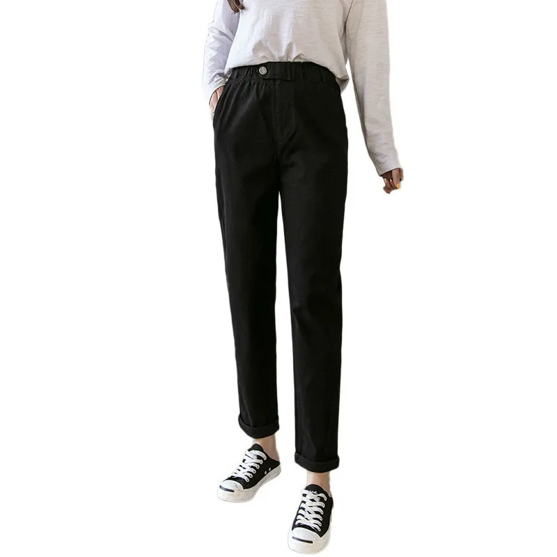 

Women Spring Autumn Casual Solid Color High Waist Long Pants Casual Slim Harem Pants Female Trousers Pantalon Femme