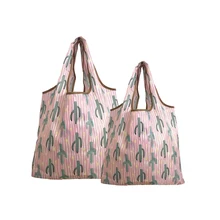 2 шт. водонепроницаемая многоразовая сумка для покупок с мешочком Портативная Складная Большая Нейлоновая Сумка Толстая Сумка водонепроницаемая Рипстоп сумка на плечо