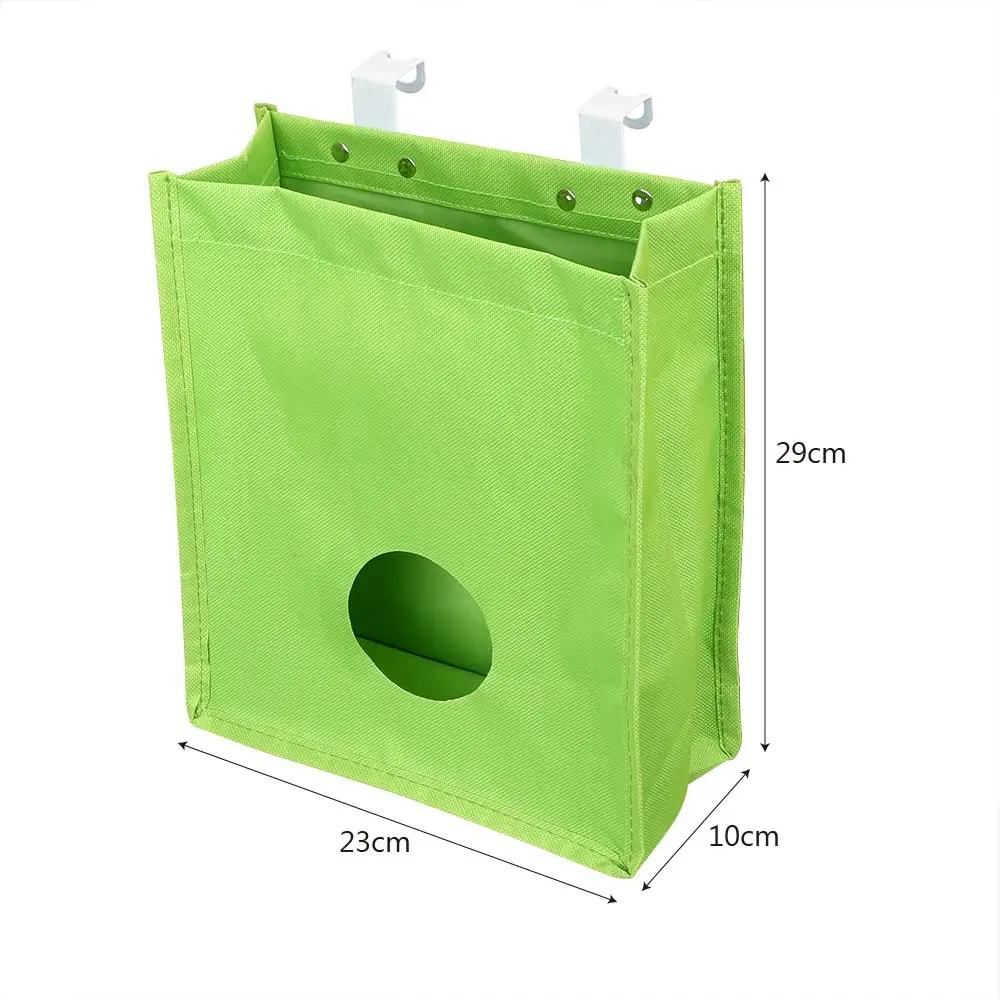 أكسفورد حقيبة تخزين قابلة للحمل منظم مطبخ حامل الحقيبة القمامة رف خزانة شنقا استخراج أكياس قمامة