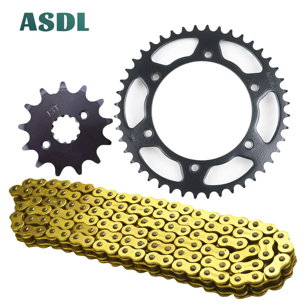 

520H 13T 44T Motorcycle Best Transmission Drive Chain and front rear sprocket set for HONDA VT250 Xelvis MC25 VT 250 13 44 teeth