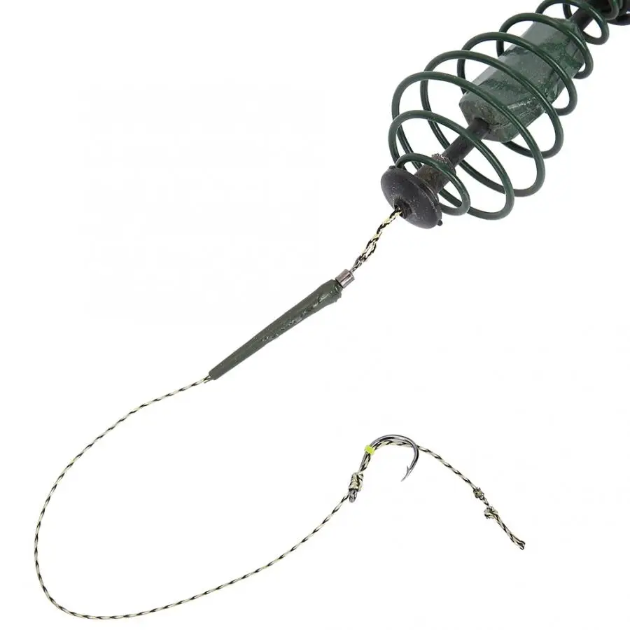 

Explosion Fishing Hook Spring Holder Metal Hook with Fishhooks Lead Sinker for Carp Fishing Rigs Fishing Tackle Accessories
