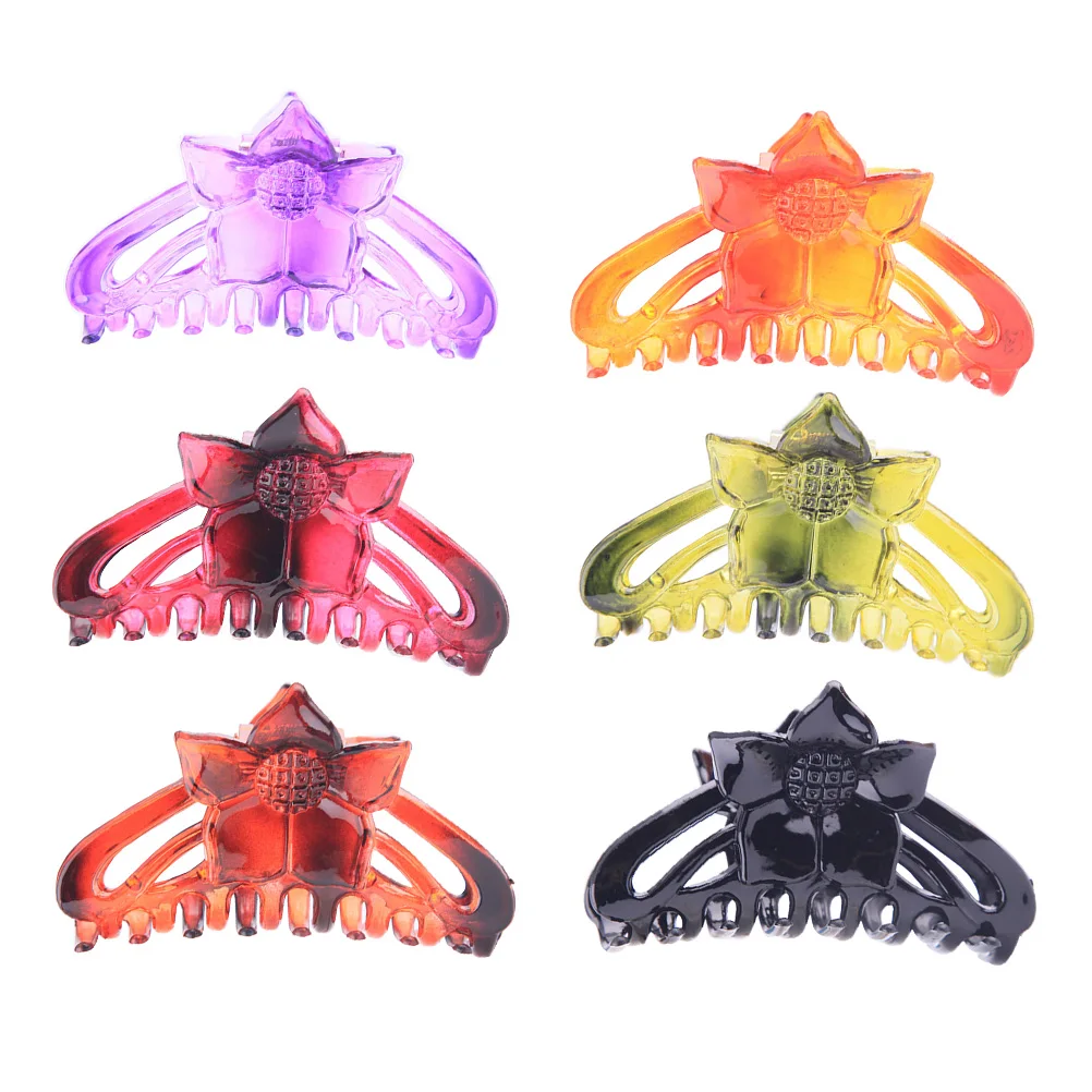 6 Pcs Womens Jaw Clips Chunky Durable Hair Claws Clips Octopus Claw