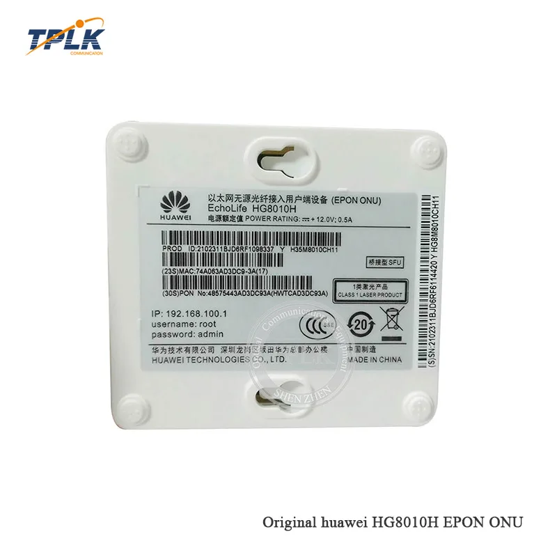 Подержанные 10 шт Хуа Вэй применяются к FTTH режиму HG8010H EPON 1GE ONU ONT с 1 портом